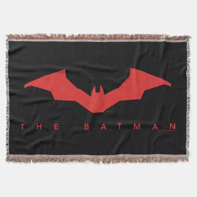The Batman Bat Logo Throw Blanket (Front)
