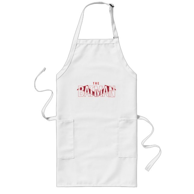 The Batman Bat Overlaid Logo Long Apron (Front)