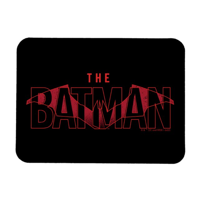 The Batman Bat Overlaid Logo Magnet (Horizontal)