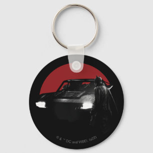 The Batman & Batmobile Graphic Key Ring