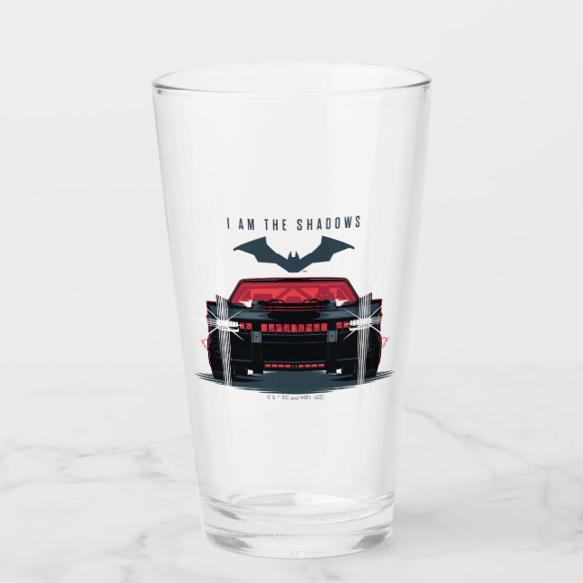 The Batman Batmobile - I Am The Shadows Glass (Front)