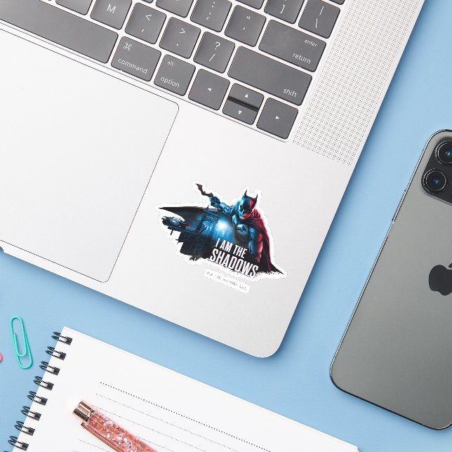 The Batman Character Graphic - I Am The Shadows (Laptop w/ iPhone)