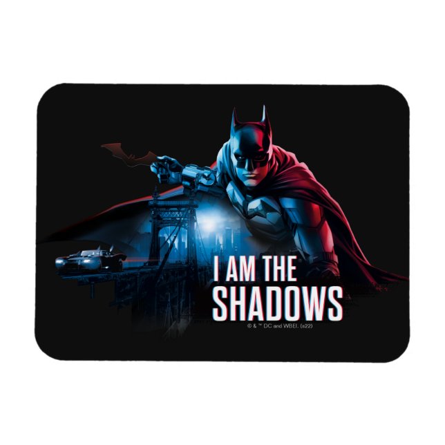 The Batman Character Graphic - I Am The Shadows Magnet (Horizontal)