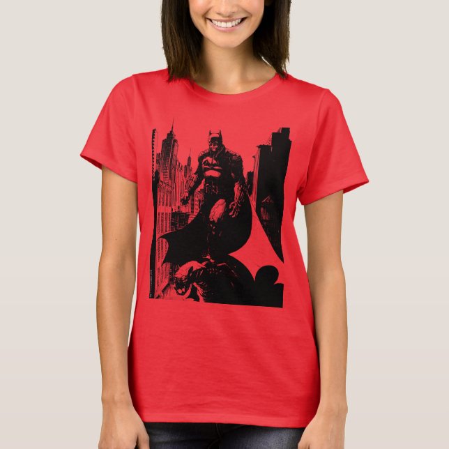 The Batman Comic Book Illustration T-Shirt (Front)