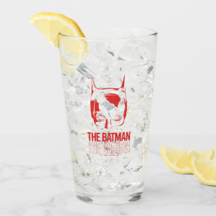 The Batman Cowl Logo Glass