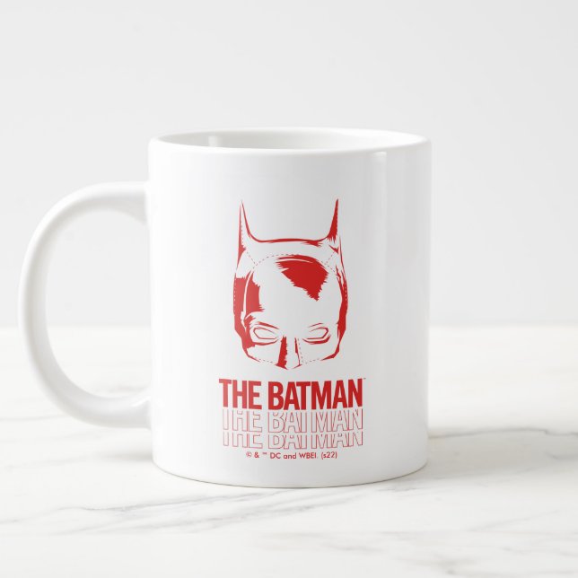 The Batman Cowl Logo Large Coffee Mug (Left)