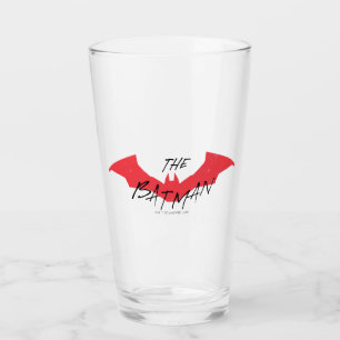 The Batman Handwritten Bat Logo Glass
