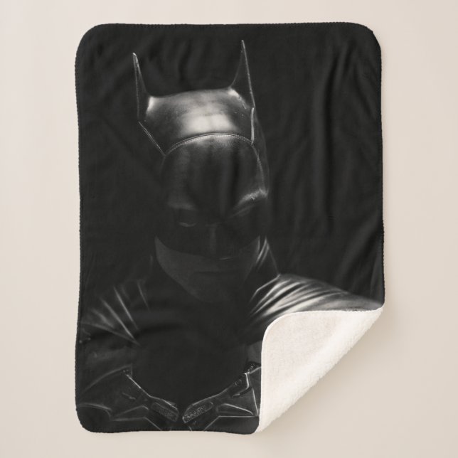 The Batman in Shadow Sherpa Blanket (Front)