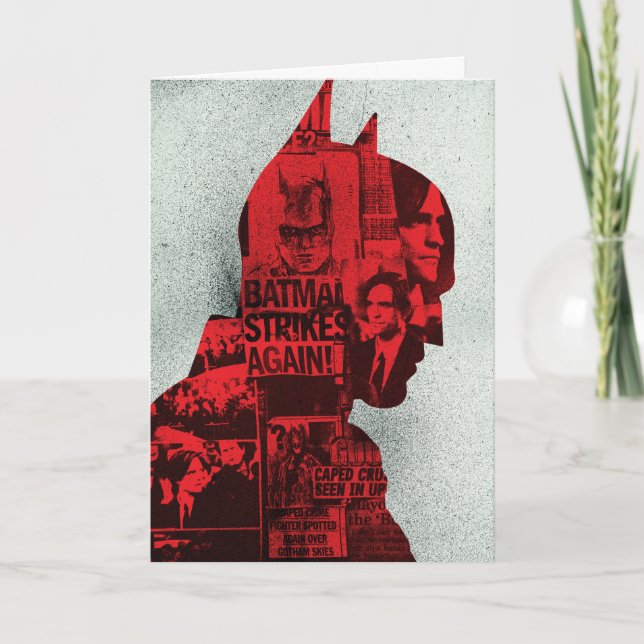 The Batman Newspaper Silhouette Card (Front)