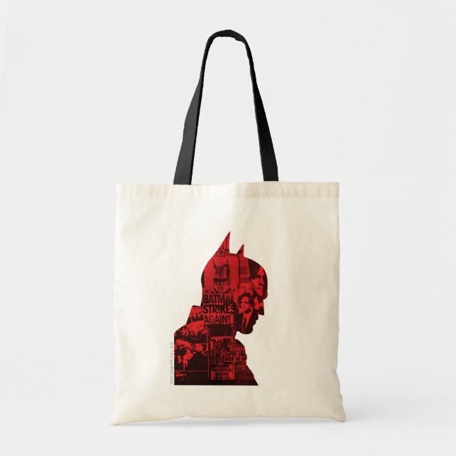 The Batman Newspaper Silhouette Tote Bag (Front)