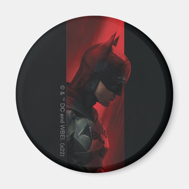 The Batman Red Bar Profile Magnet (Front)