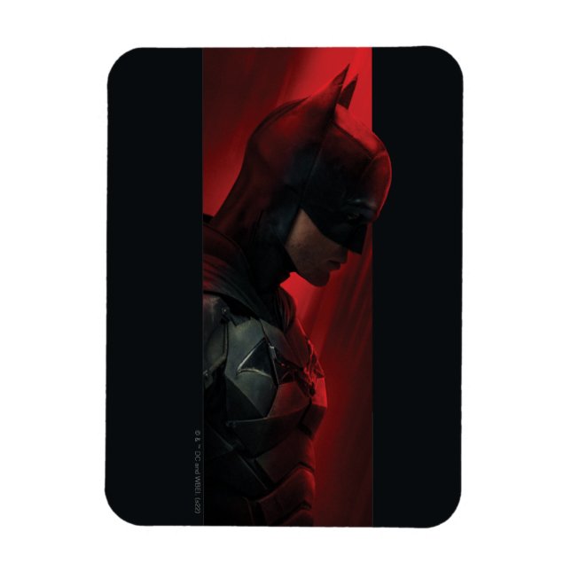 The Batman Red Bar Profile Magnet (Vertical)