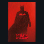 The Batman Red Rain Theatrical Poster Graphic<br><div class="desc">The Batman theatrical poster featuring Batman walking in red rain with a red Bat Logo glowing on his chest.</div>