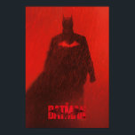 The Batman Red Rain Theatrical Poster Graphic<br><div class="desc">The Batman theatrical poster featuring Batman walking in red rain with a red Bat Logo glowing on his chest.</div>