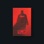 The Batman Red Rain Theatrical Poster Graphic Canvas Print<br><div class="desc">The Batman theatrical poster featuring Batman walking in red rain with a red Bat Logo glowing on his chest.</div>