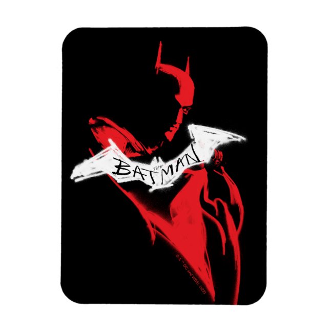 The Batman Spraypaint Outline Magnet (Vertical)