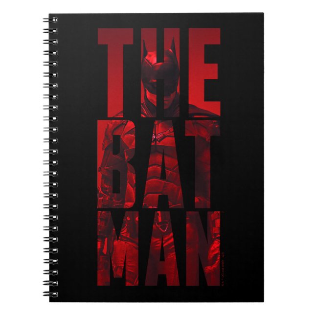 The Batman Typography Cutout Notebook (Front)