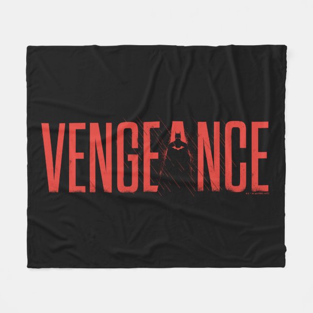 The Batman Vengeance Silhouette Fleece Blanket (Front (Horizontal))
