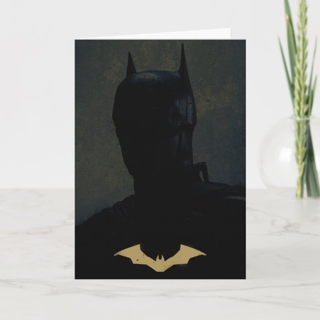 The Batman With Golden Bat Symbol Card (Front)