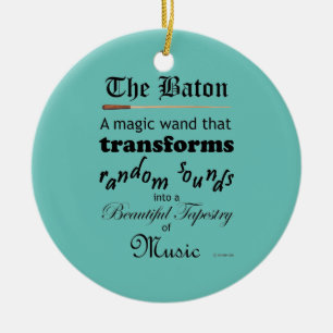 The Baton Ceramic Tree Decoration