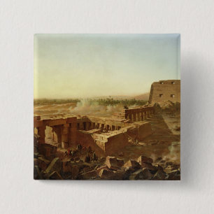 The Battle at the Temple of Karnak 15 Cm Square Badge