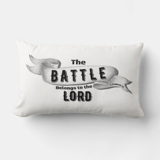 The Battle Belongs To The Lord Lumbar Cushion