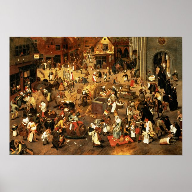 The Battle between Carnival and Lent Poster (Front)