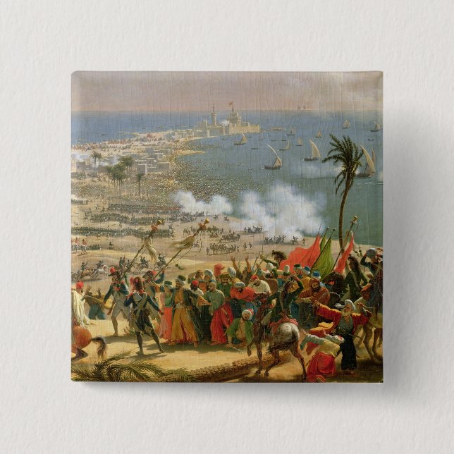 The Battle of Aboukir, 25th July 1799 15 Cm Square Badge (Front)