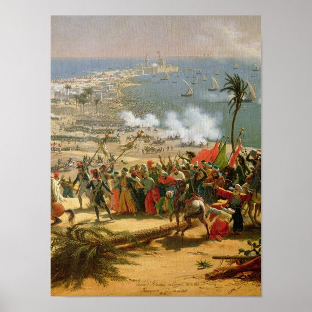 The Battle of Aboukir, 25th July 1799 Poster (Front)