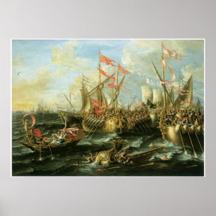 The Battle of Actium, 2 September 31 BC Poster