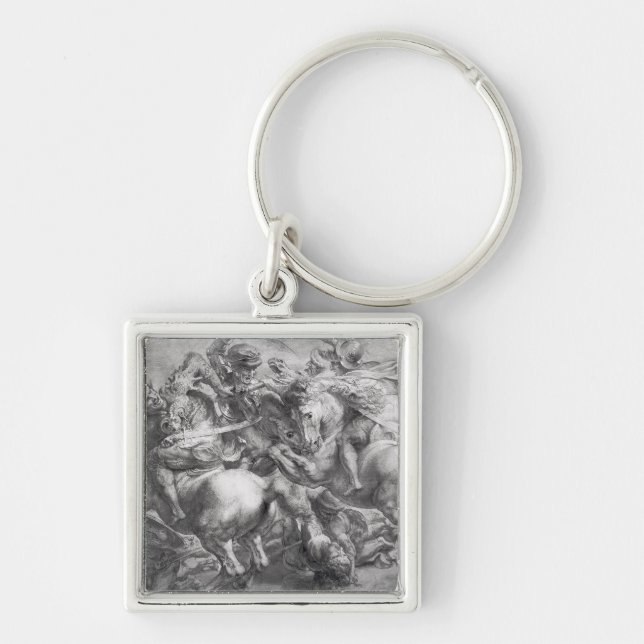 The Battle of Anghiari after Leonardo da Vinci Key Ring (Front)