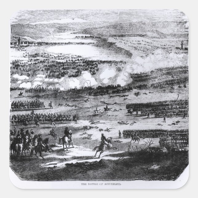 The Battle of Austerlitz, 2 December 1805 Square Sticker (Front)