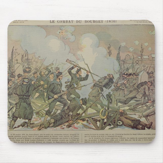 The Battle of Bourget , 1887 Mouse Pad (Front)