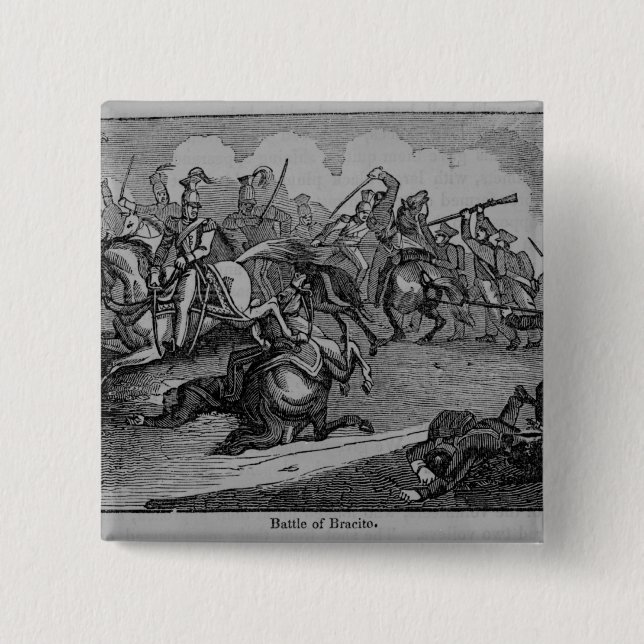 The Battle of Bracito 15 Cm Square Badge (Front)