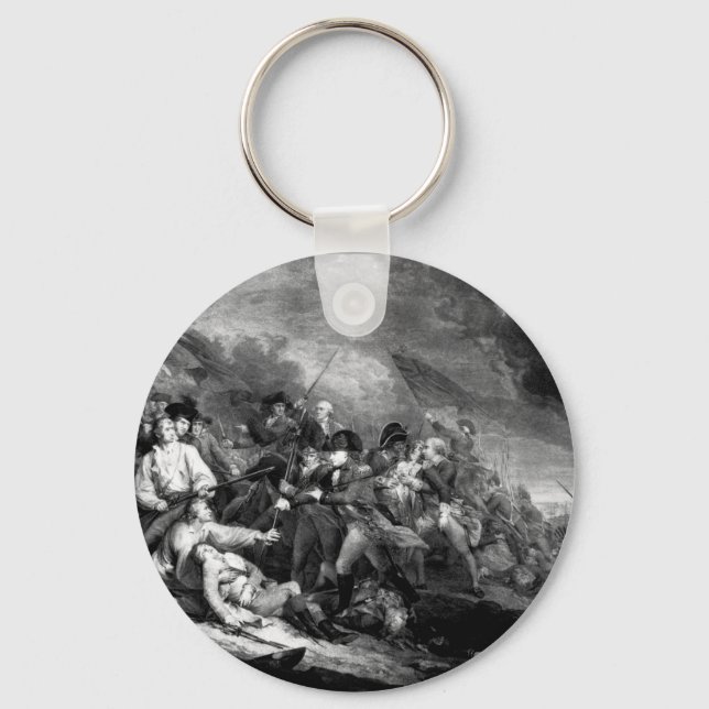 The Battle of Bunker's Hill, near Boston_War Image Key Ring (Front)