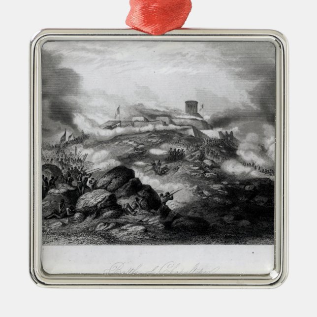 The Battle of Chapultepec Metal Tree Decoration (Front)