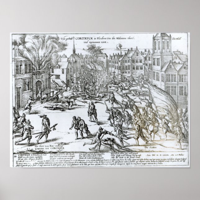 The Battle of Courtrai Between the French Poster (Front)