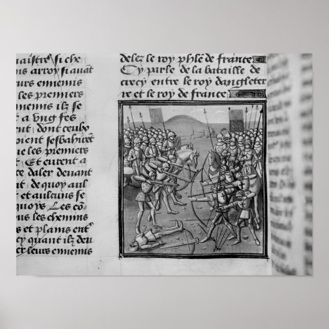 The Battle of Crecy in 1346 Poster (Front)