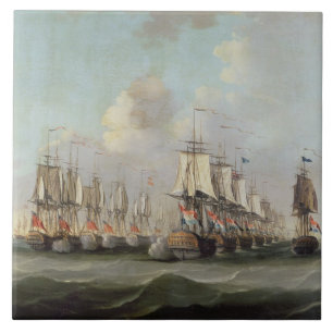 The Battle of Dogger Bank, showing the `Holland' a Tile