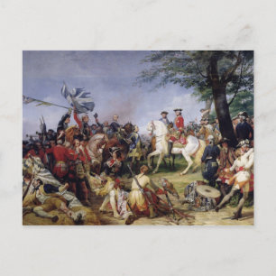 The Battle of Fontenoy, 11th May 1745, 1828 Postcard