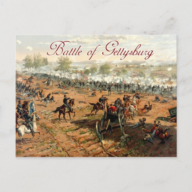 The Battle of Gettysburg Postcard (Front)
