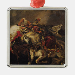 The Battle of Giaour and Hassan Metal Tree Decoration