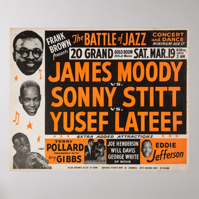 The Battle of Jazz Vintage Poster (Front)