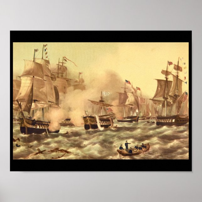 The Battle of Lake Erie, Commodore_Engravings Poster (Front)