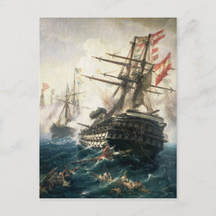 The Battle of Lissa Postcard