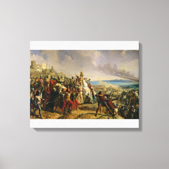The Battle of Montgisard Canvas Print (Front)