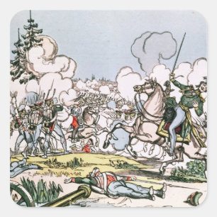 The Battle of Moscow, 7th September 1812 Square Sticker