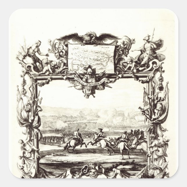 The Battle of Oudenaarde Square Sticker (Front)