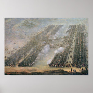 The Battle of Poltava, 1750 Poster