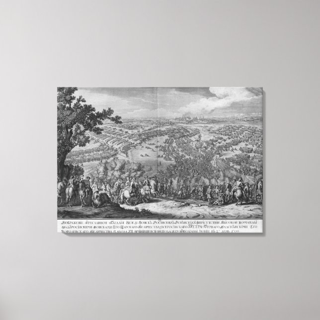 The Battle of Poltava Canvas Print (Front)